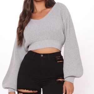 If This Is Love Gray Sweater